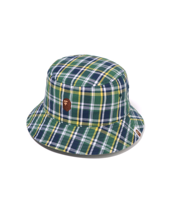 Pánské Klobouky Bape Mini Check Bucket Světle Zelene | 76485IZKW