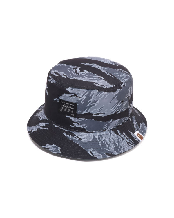Pánské Klobouky Bape Tiger Camo Bucket Černé | 43892OJNT