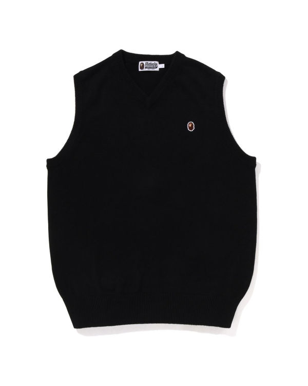 Pánské Knitwear Bape Ape Head One Point Černé | 30618AWSM