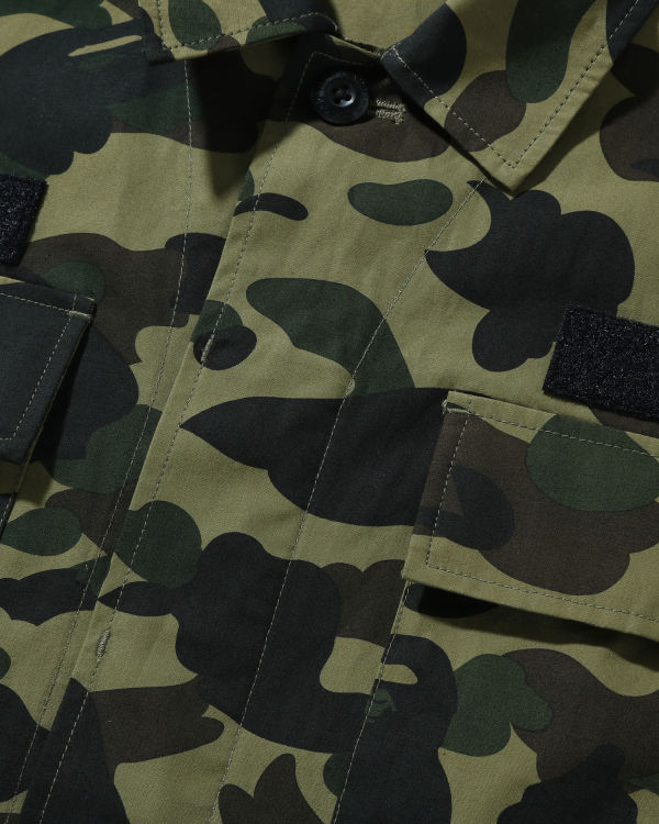 Pánské Košile Bape 1st Camo Shark Relaxed Fit Military Zelene | 20387EZYH