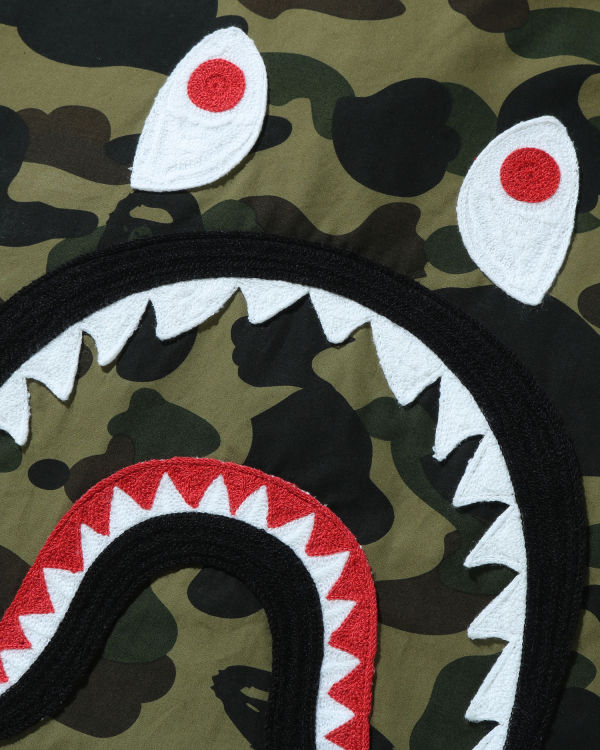Pánské Košile Bape 1st Camo Shark Relaxed Fit Military Zelene | 20387EZYH