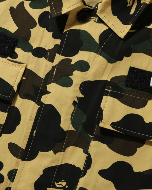 Pánské Košile Bape 1st Camo Shark Relaxed Fit Military Žluté | 94830FBLJ