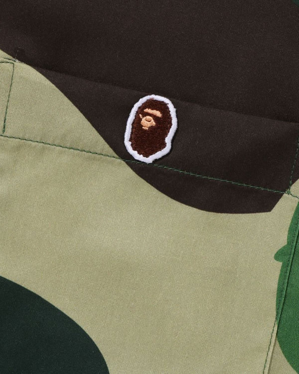 Pánské Košile Bape ABC Camo Open Collar Zelene | 20497ICOQ