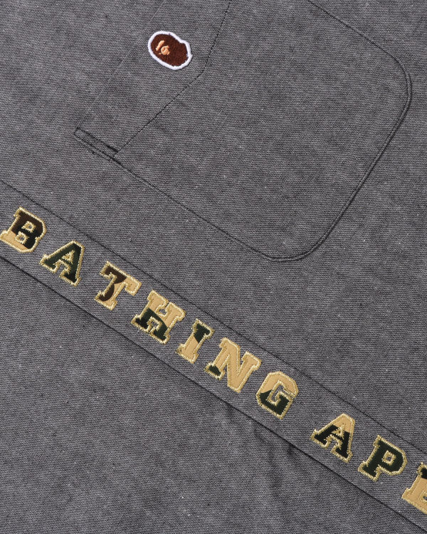 Pánské Košile Bape A Bathing Ape Applique BD Loose Fit Černé | 46508JFKZ