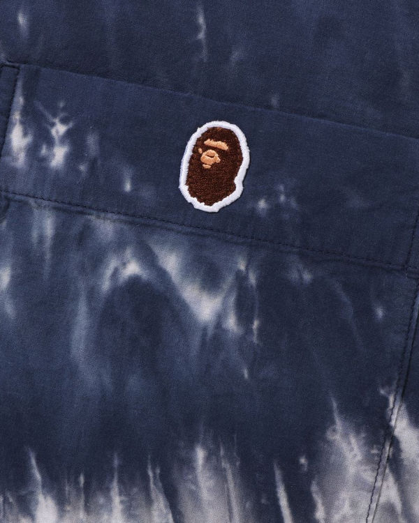 Pánské Košile Bape Ape Head One Point Dye Šedé | 87041PNMY