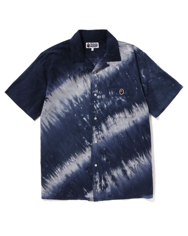 Pánské Košile Bape Ape Head One Point Dye Šedé | 87041PNMY