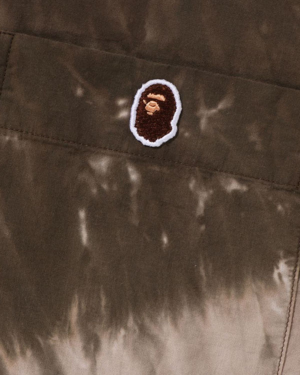 Pánské Košile Bape Ape Head One Point Dye Hnědé | 96780BIFP