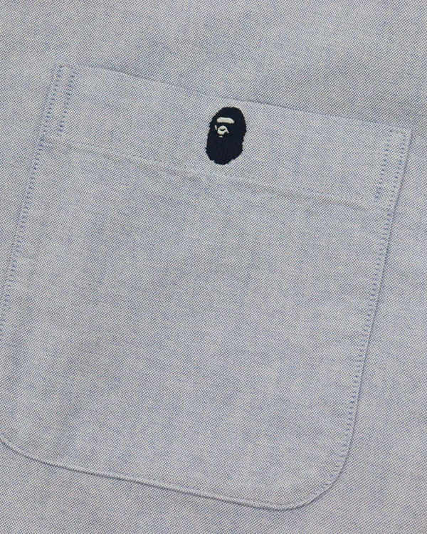 Pánské Košile Bape Chambray Loose Fit Blankyt | 01829YOGN