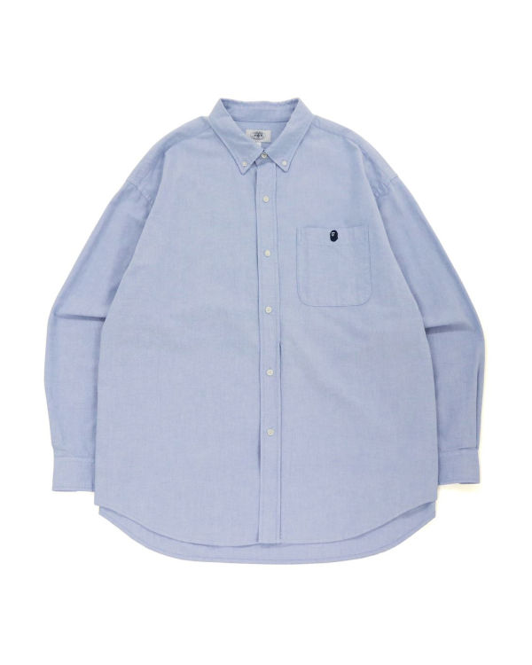 Pánské Košile Bape Chambray Loose Fit Blankyt | 01829YOGN