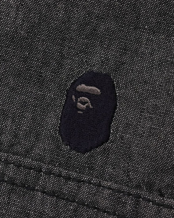 Pánské Košile Bape Chambray Loose Fit Černé | 05913SBRF