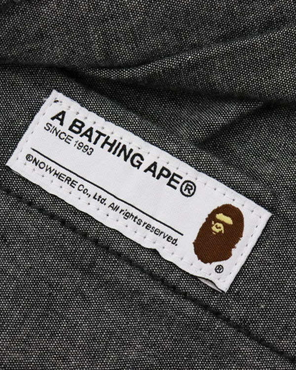 Pánské Košile Bape Chambray Loose Fit Černé | 05913SBRF
