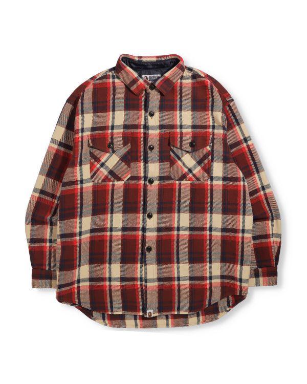 Pánské Košile Bape Check Flannel Světle Červené | 78231BWQK