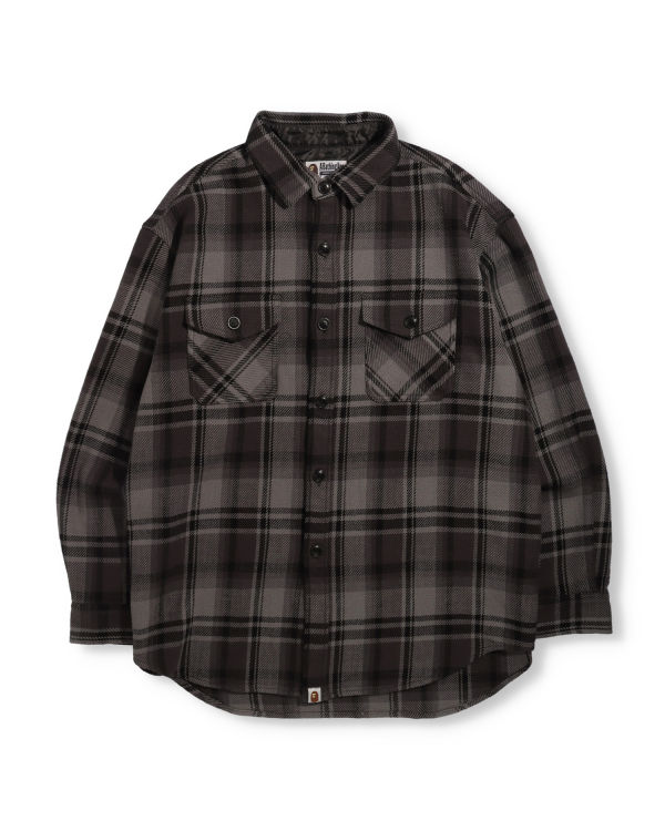 Pánské Košile Bape Check Flannel Černé | 04293HSKY