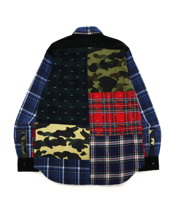 Pánské Košile Bape Flannel Check Multi Patter Viacfarebný | 28649PJHA