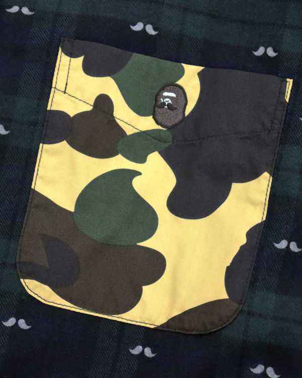 Pánské Košile Bape Flannel Check Multi Patter Viacfarebný | 28649PJHA
