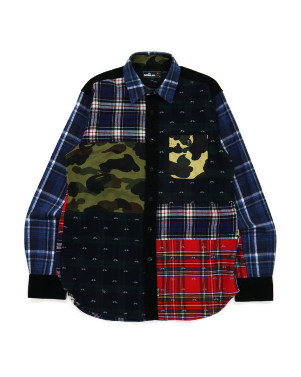 Pánské Košile Bape Flannel Check Multi Patter Viacfarebný | 28649PJHA