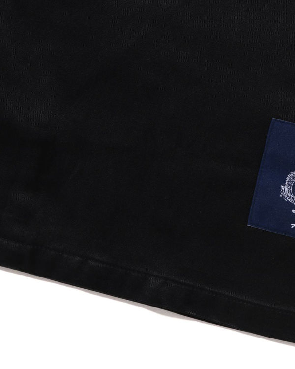 Pánské Košile Bape Japanese Motif Relaxed Fit S/S Černé | 61782HAMY