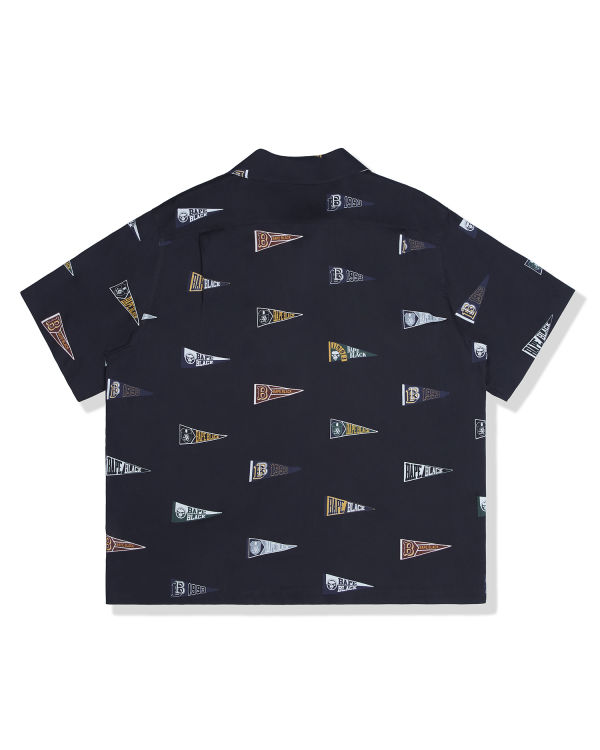 Pánské Košile Bape Logo print short sleeve Černé | 53291KDSC