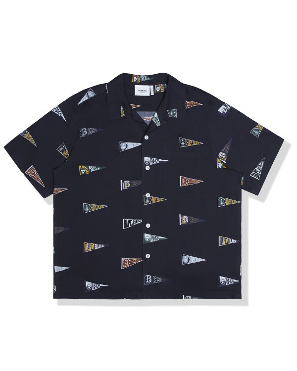 Pánské Košile Bape Logo print short sleeve Černé | 53291KDSC