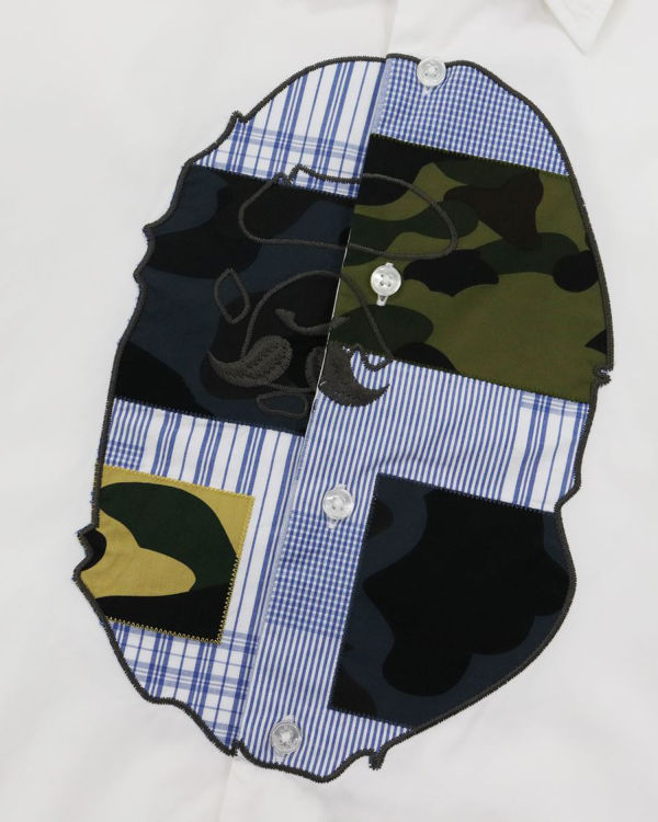 Pánské Košile Bape Multi Pattern Bílé | 64938JICU