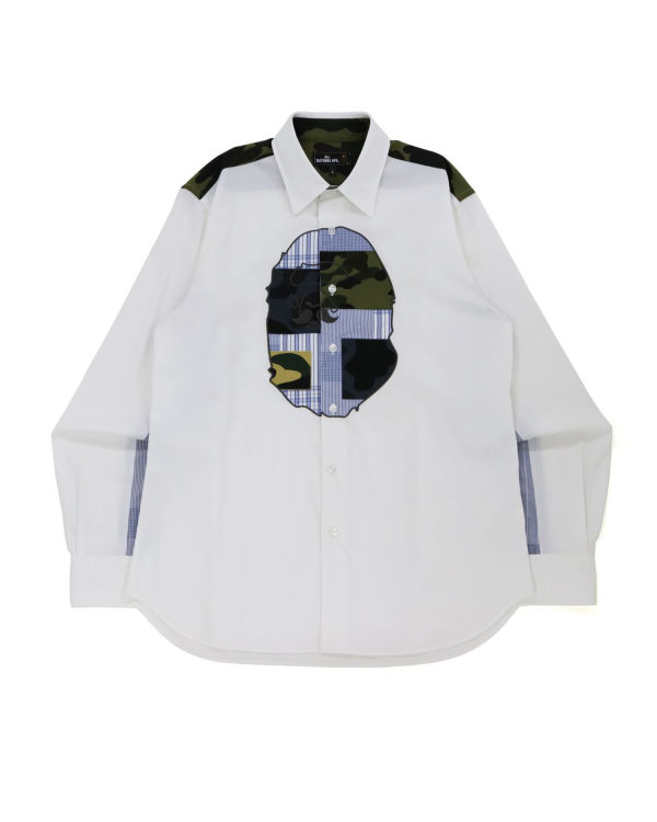 Pánské Košile Bape Multi Pattern Bílé | 64938JICU