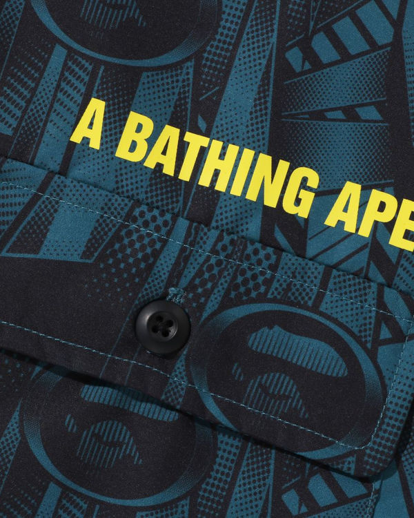 Pánské Košile Bape Speed Racer Relaxed Fit Blankyt | 06345BERH