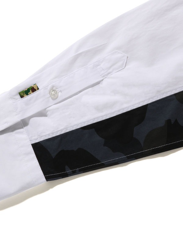 Pánské Košile Bape Thomas Mason Multi Pattern Široké Fit Blankyt Bílé | 38027BGWJ