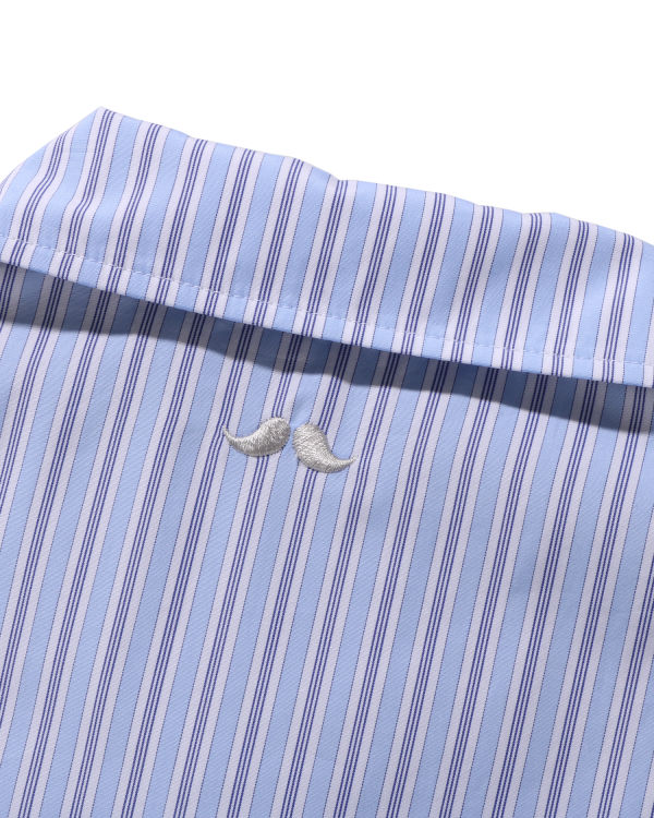 Pánské Košile Bape Thomas Mason Stripe Coach Blankyt | 45793JRYZ