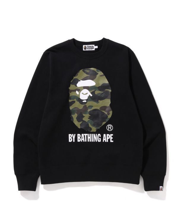 Pánské Mikiny Bape 1st Camo By Bathing Ape Crewneck Černé | 06123DRCS