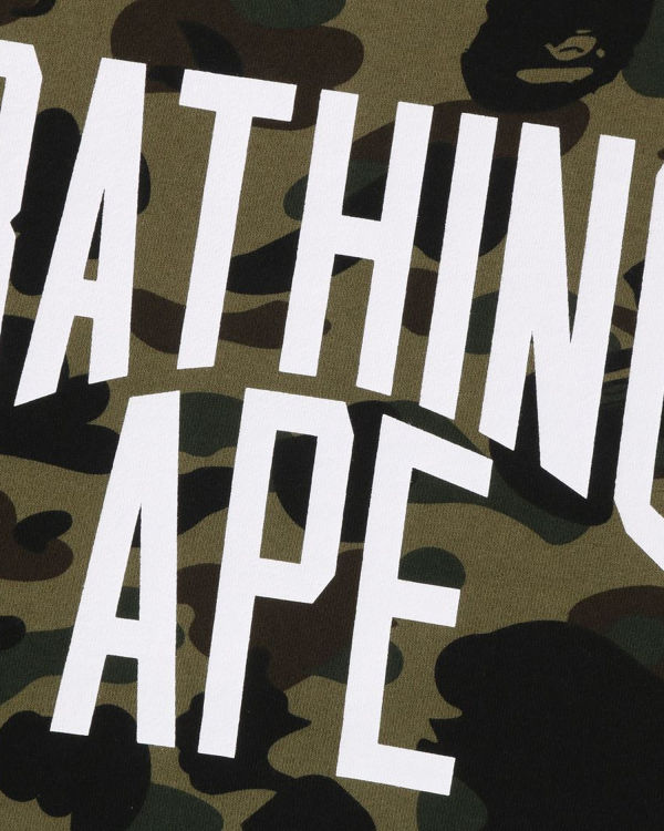 Pánské Mikiny Bape 1st Camo Crazy Bathing Ape Relaxed Fit Crewneck Zelene | 13520DMGW