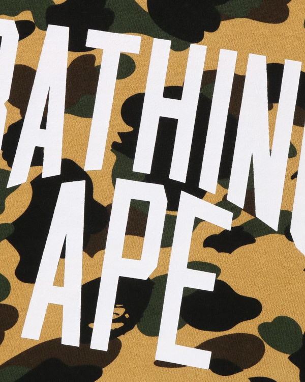 Pánské Mikiny Bape 1st Camo Crazy Bathing Ape Relaxed Fit Crewneck Žluté | 37618EBOZ