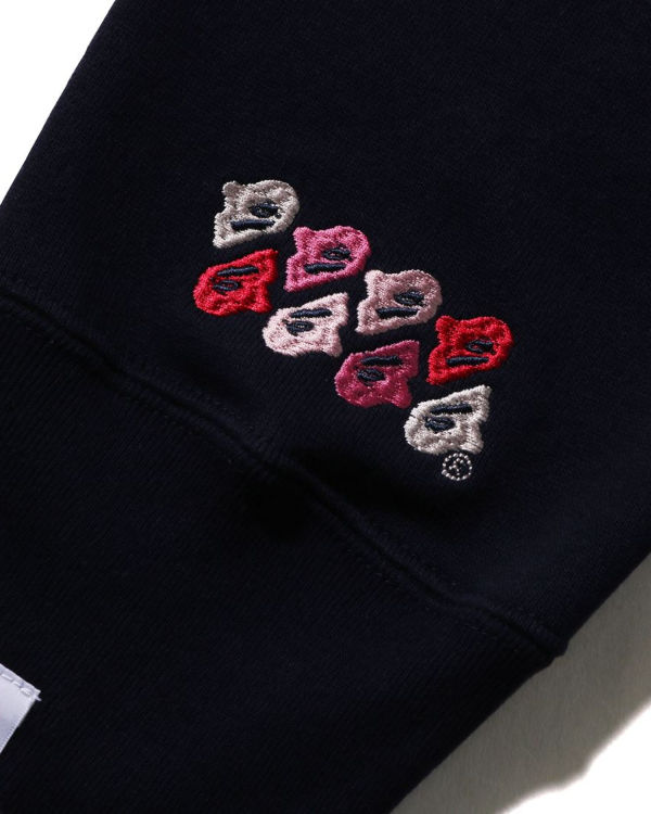 Pánské Mikiny Bape ABC Camo Patch Relaxed Fit Crewneck Tmavě Blankyt Blankyt | 18750LVCG