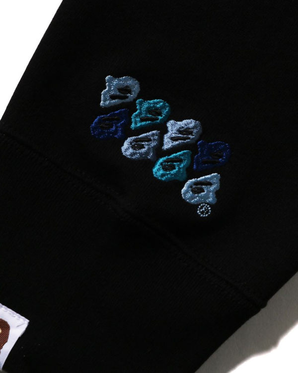 Pánské Mikiny Bape ABC Camo Patch Relaxed Fit Crewneck Černé | 32916WOXS