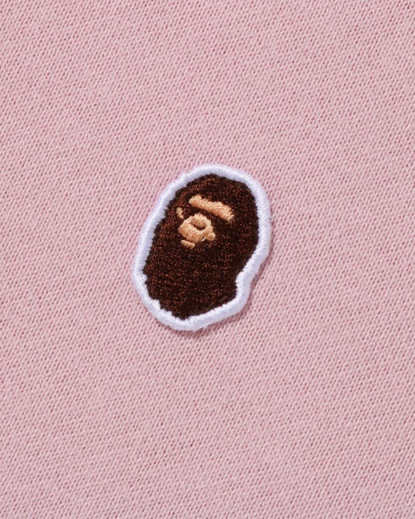 Pánské Mikiny Bape Ape Head One Point Relaxed Fit Crewneck Růžové | 27013WRKI