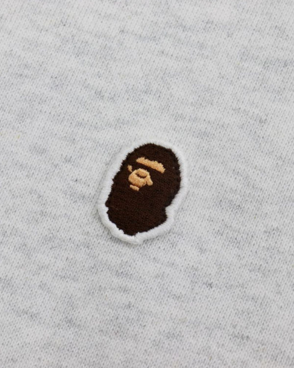 Pánské Mikiny Bape Ape Head One Point Relaxed Fit Crew Neck Světle Šedé | 52304FXTV