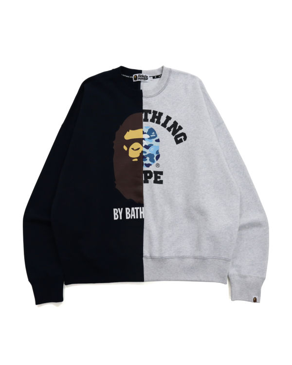 Pánské Mikiny Bape College & By Bathing Loose Fit Tmavě Blankyt Blankyt | 43186XCPJ