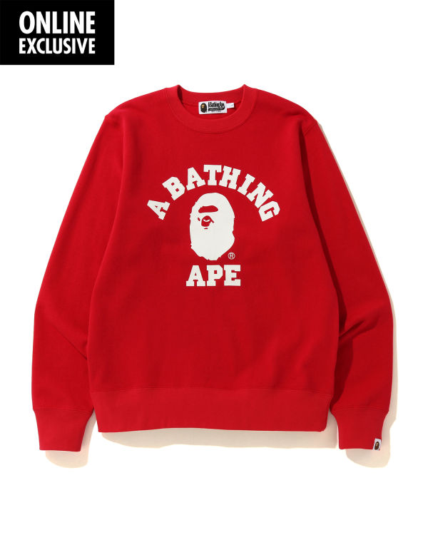 Pánské Mikiny Bape College Světle Červené | 85273MSYX