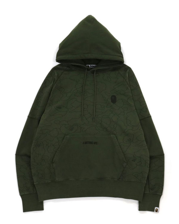 Pánské Mikiny Bape Line 1st Camo Washed Relax Zelene | 46807DKQN