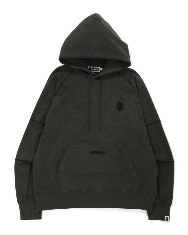 Pánské Mikiny Bape Line 1st Camo Washed Relax Černé | 65721JFSX