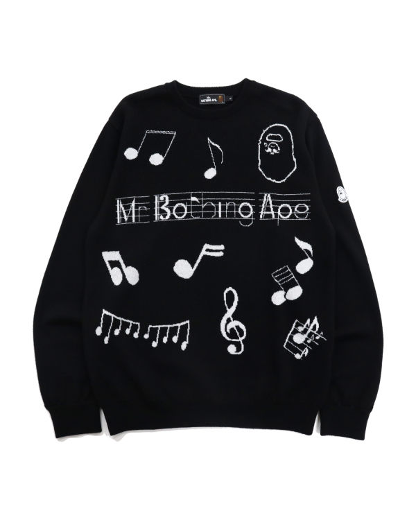 Pánské Mikiny Bape Music Score Černé | 81357YQEB