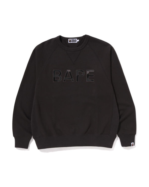 Pánské Mikiny Bape Patch Relaxed Fit Crewneck Tmavě Šedé | 39806ROFX