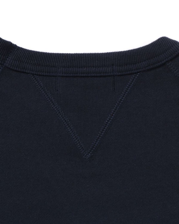Pánské Mikiny Bape Patch Relaxed Fit Crewneck Tmavě Blankyt Blankyt | 76905XKAD