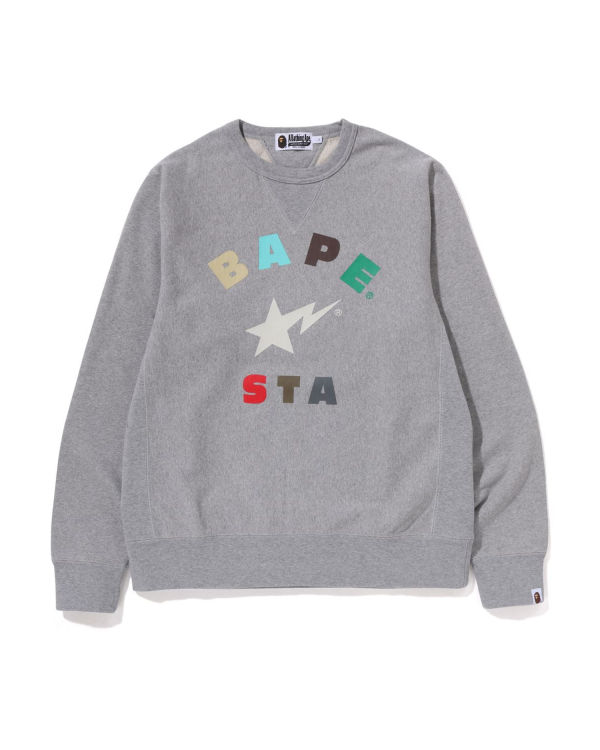 Pánské Mikiny Bape STA Crewneck Šedé | 62348JKNZ