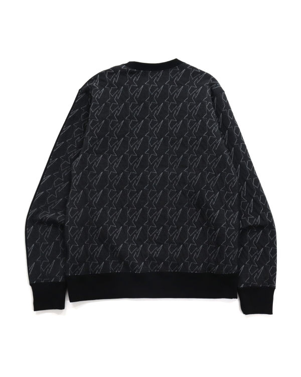 Pánské Mikiny Bape STA Jacquard Relaxed Fit Černé | 65294CYKQ
