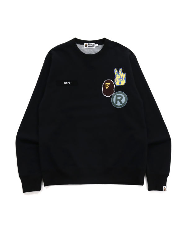 Pánské Mikiny Bape STA Jacquard Relaxed Fit Černé | 65294CYKQ
