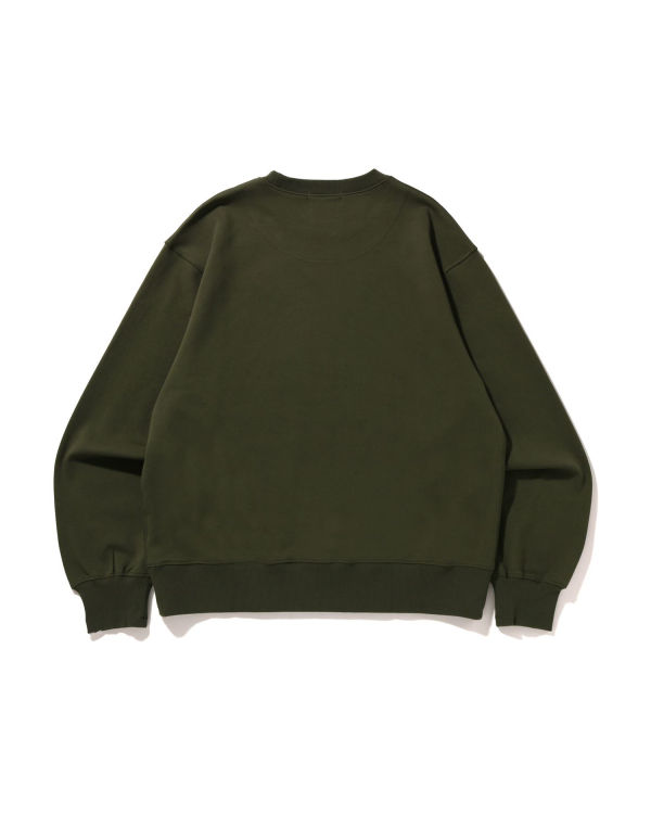 Pánské Mikiny Bape STA Logo Relaxed Fit Crewneck Zelene | 35710LOAH