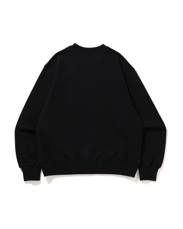 Pánské Mikiny Bape STA Logo Relaxed Fit Crewneck Černé | 45018UHEF