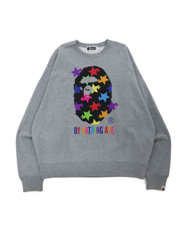 Pánské Mikiny Bape STA Pattern By Bathing Ape Šedé | 09867UKMI