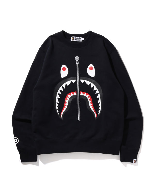 Pánské Mikiny Bape Shark Crewneck Černé | 81604ZBSL