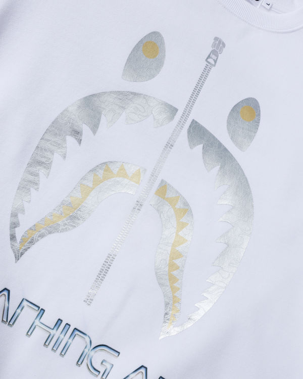 Pánské Mikiny Bape X Hajime Sorayama Shark Crewneck Bílé | 26031NXJM